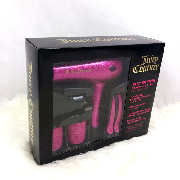 NWT✨JUICY COUTURE 6-Pc. Glitter Shine Blow Out Set - Picture 4 of 5